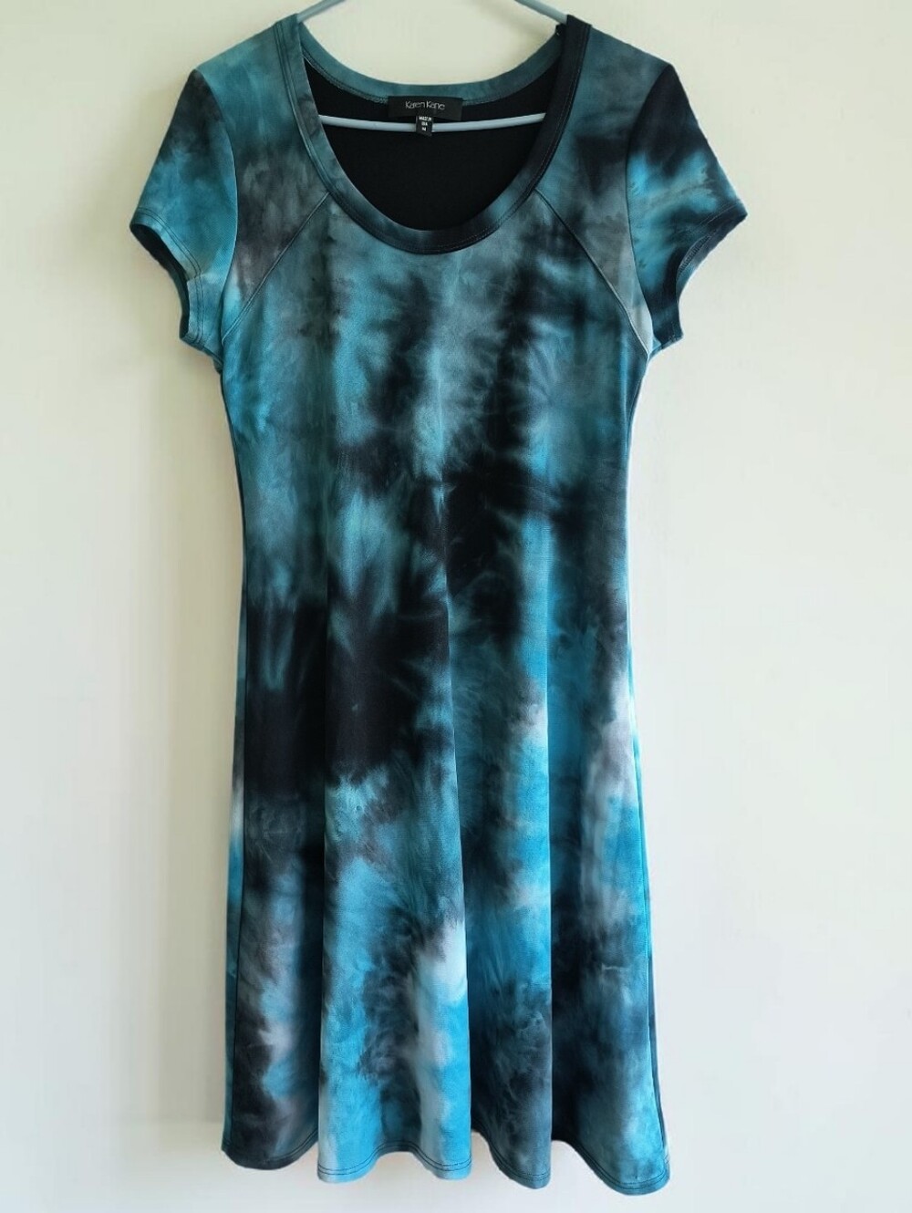 Karen Kane Blue Tie Dye Midi Dress Size Medium